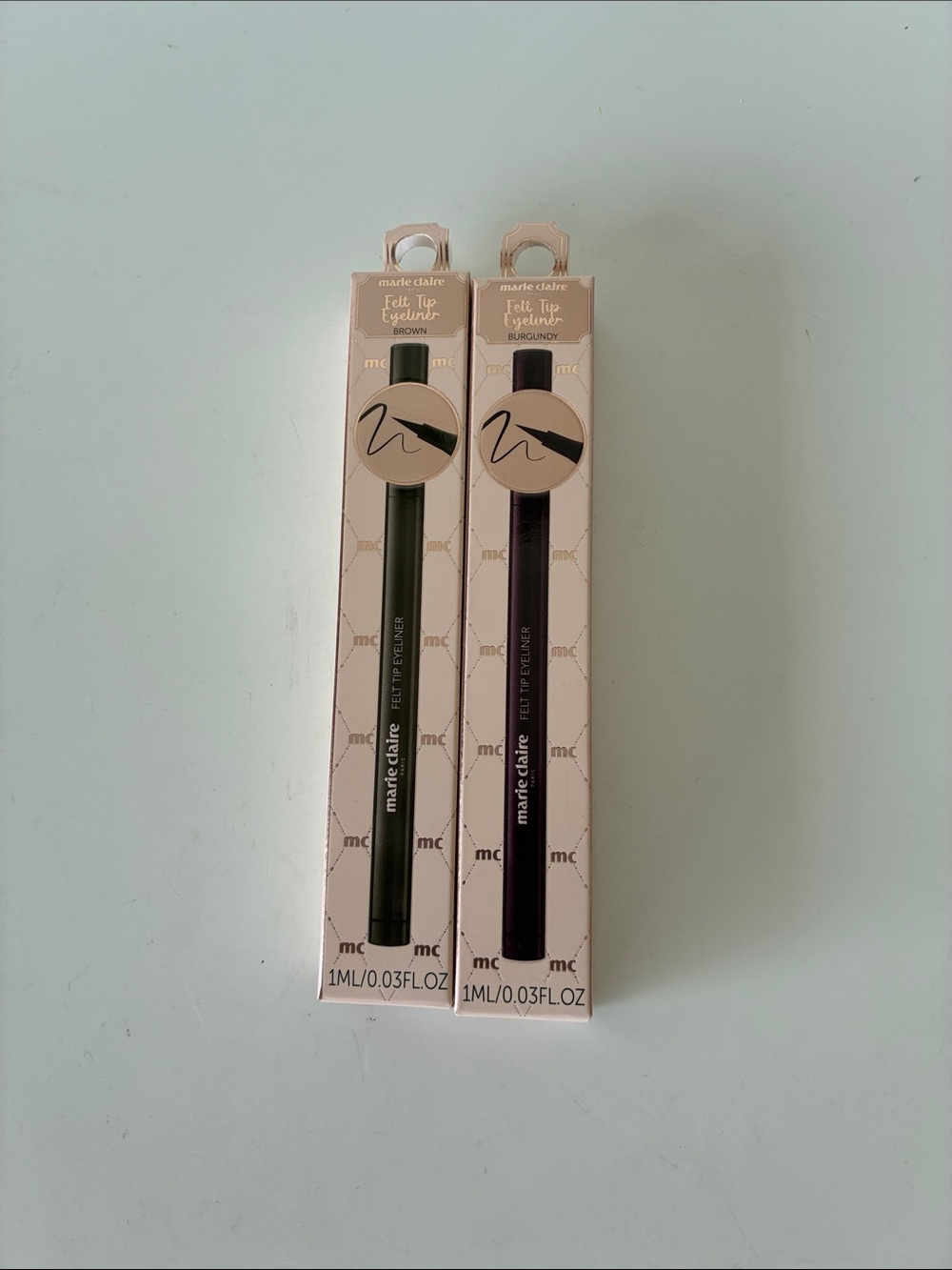 Felt Tip Eyeliner Set - Brown & Burgundy